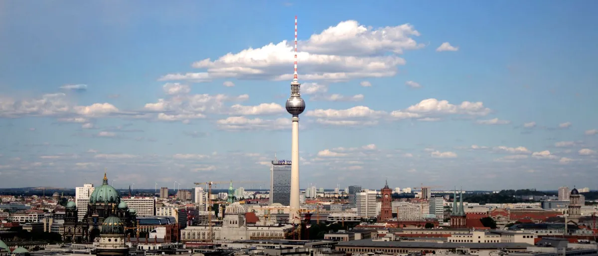 Berlin skyline with the Fernsehturm tower