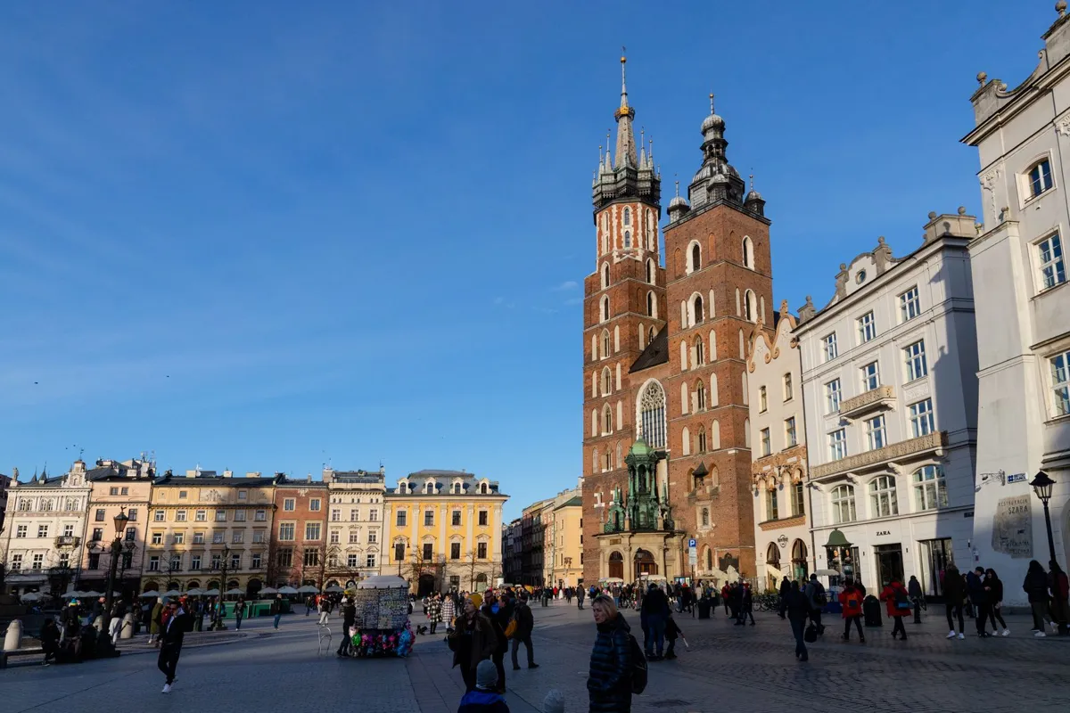 St Marys Basilica in Krakow Main Market Square