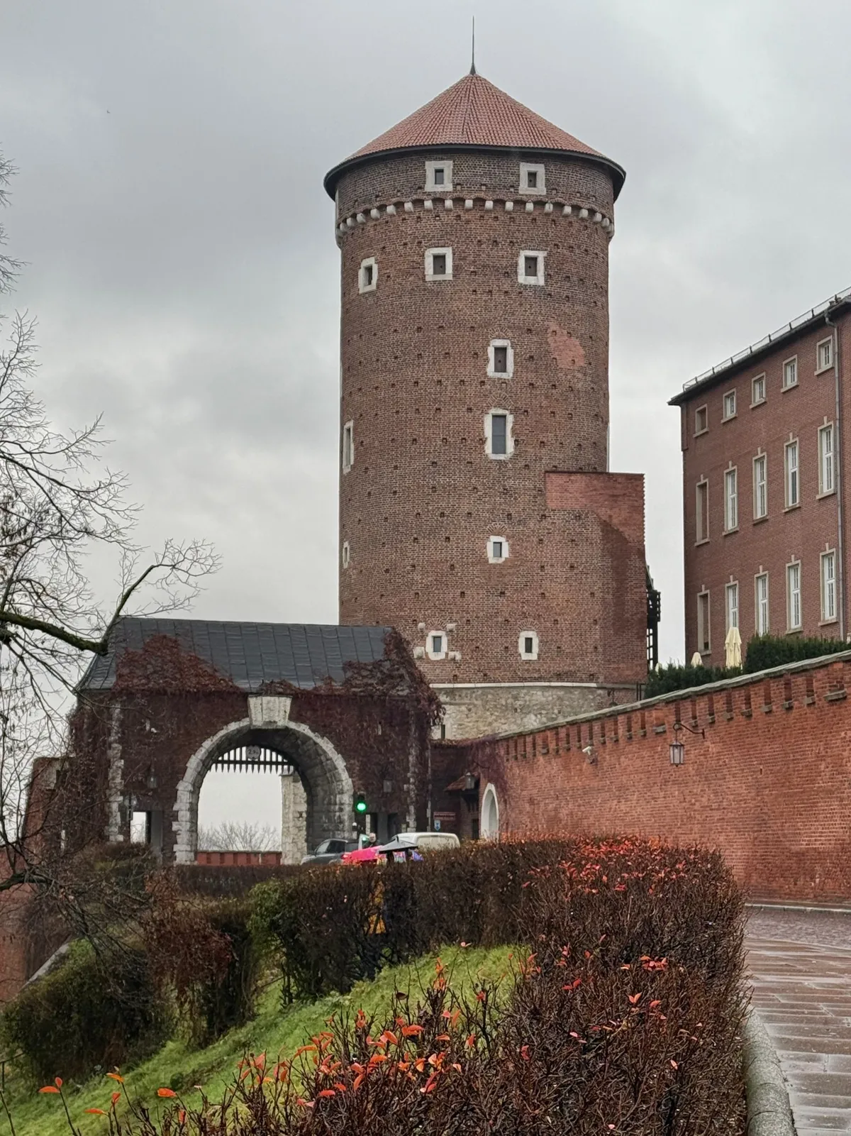 Wawel Castle tower in Krakow