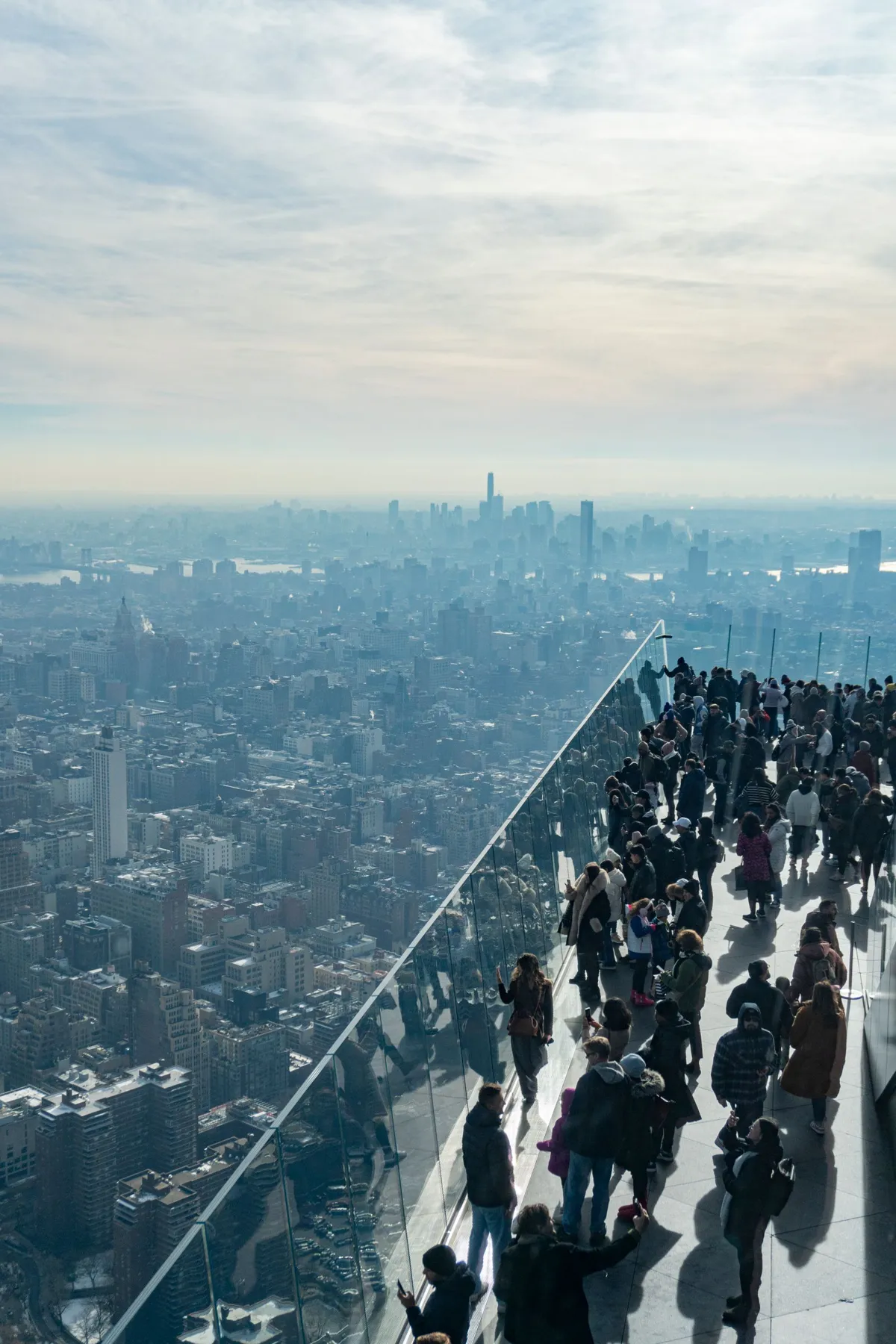 City skyline from a New York observation deck