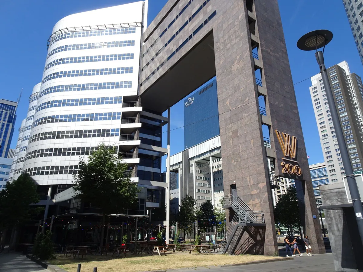Contemporary buildings in central Rotterdam