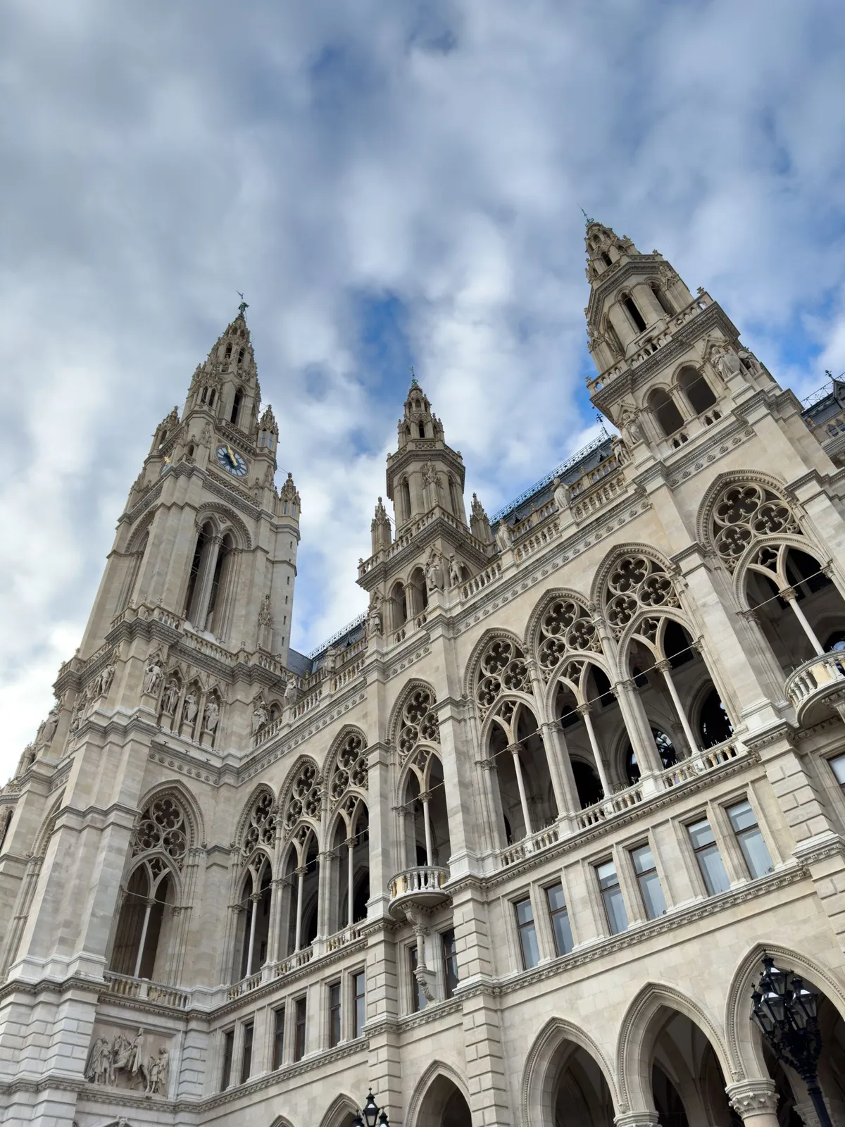 The Gothic facade of Vienna City Hall